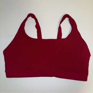 Athleta Sports Bra in Maroon